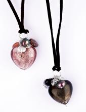 bg8N10 (Murano Glass Heart Pendant)