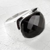 br8SR112C (Sterling Silver & Black Onyx Ring)