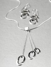 bg9P89 (Sterling Silver Oval Pendant Necklace)