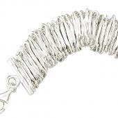 seB2705 (Textured Sterling Silver Links Bracelet)
