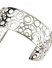 seB3174 (Sterling Silver Filigree Circles Bangle)