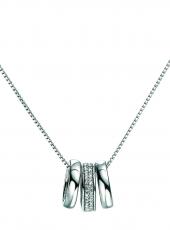 geGN173 (White Gold & Diamond Ring Necklace)