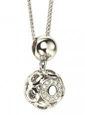 geGP616_GN147 (White Gold and Diamond Orb Pendant)