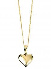 geGP703 (Gold Puffed Heart Pendant)