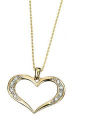 geGP726 (Gold and Diamond Heart Pendant)