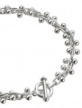 seN377 (Chunky Silver Spheres Necklace)