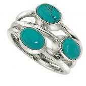 seR2525T (Sterling Silver & Turquoise Ring)