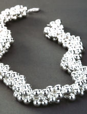 bg5N28 (Chunky Sterling Silver Bauble Necklace)