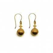 mbOrbEar (Mini Dainty Orb 22ct Gold Plated Earrings)