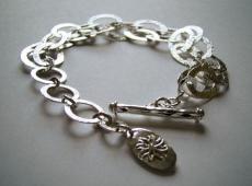 mbB31SP (Double Silver-Plated Hoop Chain Bracelet)