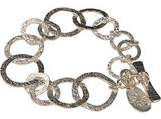mbB43SP (Silver-Plated Hoops Bracelet)